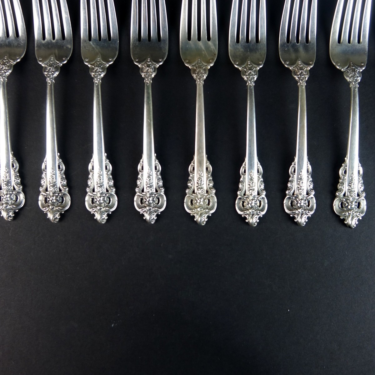 (14) Wallace "Grand Baroque" Sterling Silver Forks