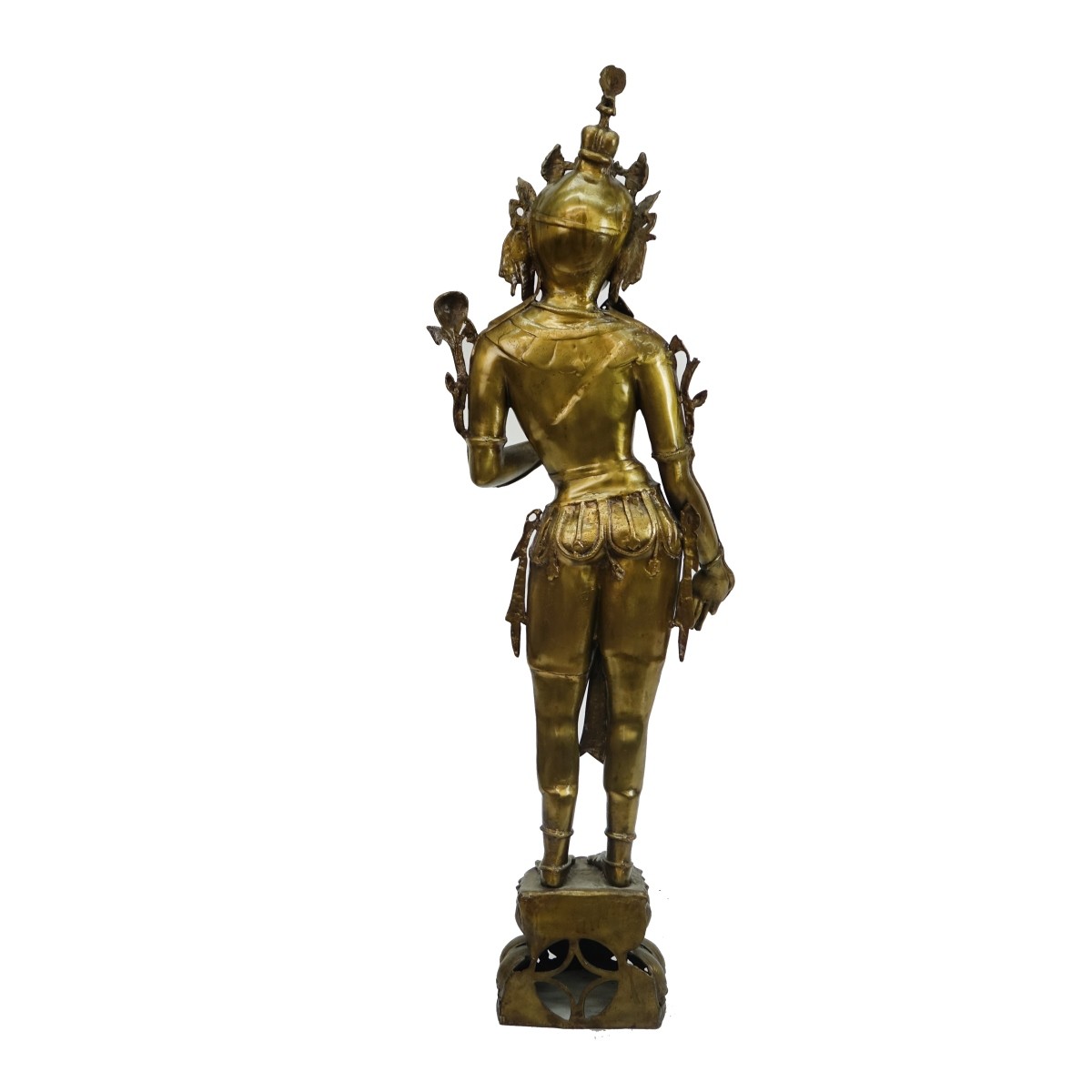 Pair of Life Size Thai Bronze Dancers