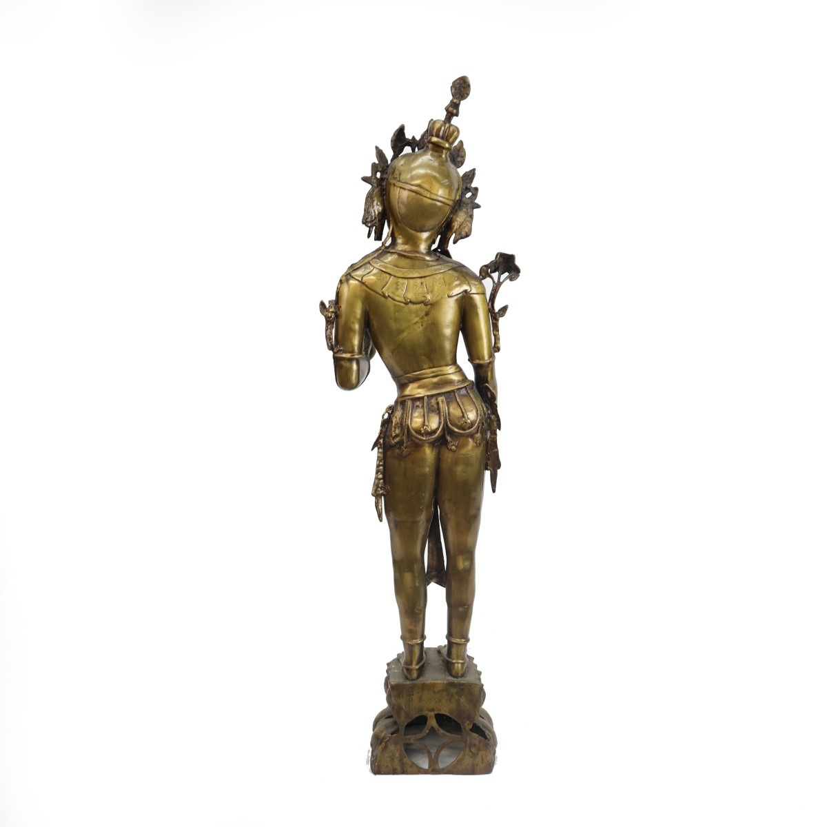 Pair of Life Size Thai Bronze Dancers