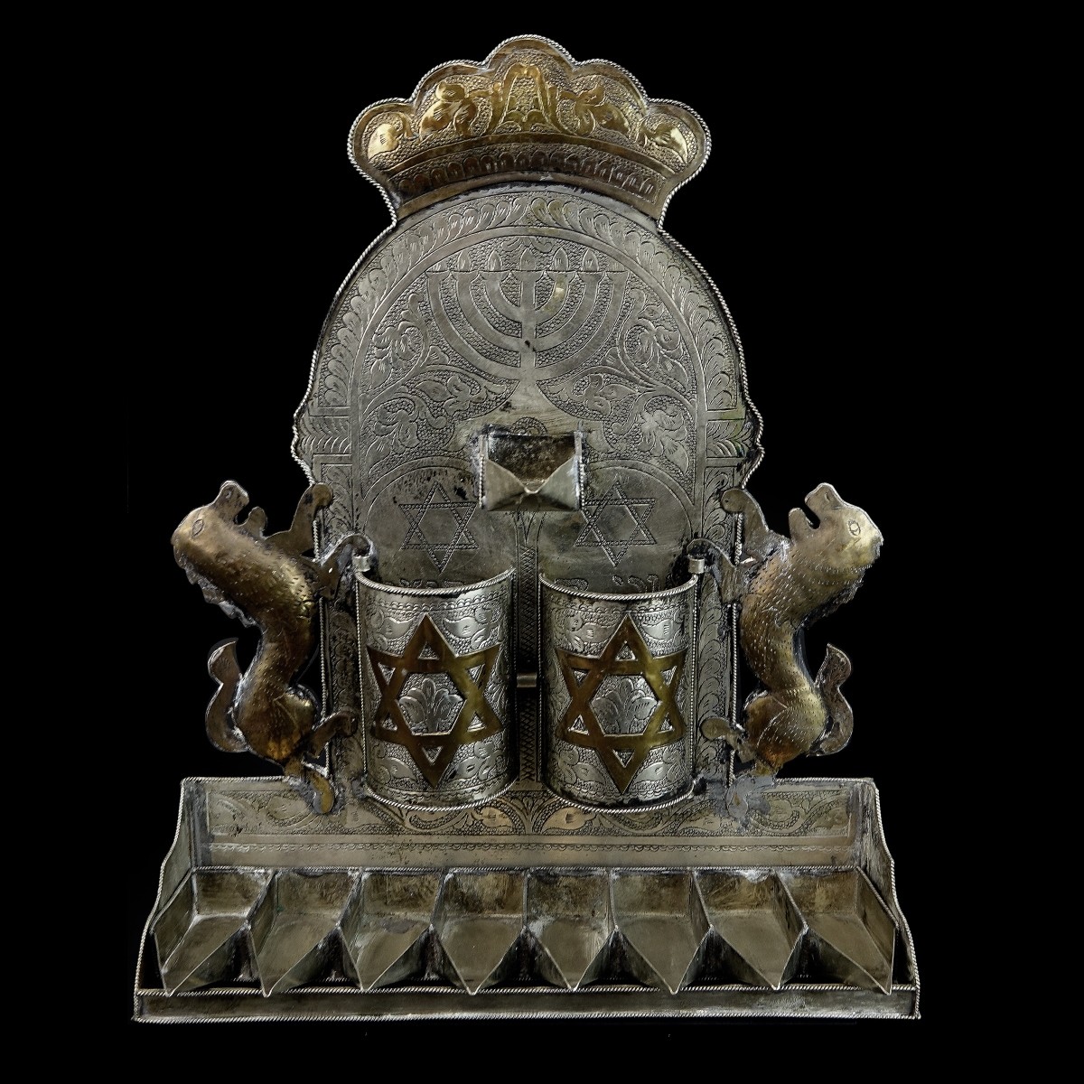 Antique Judaic Menorah