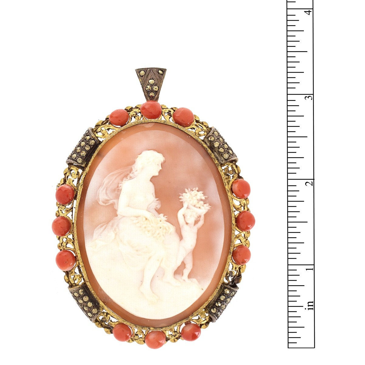 Antique Victorian Cameo Brooch