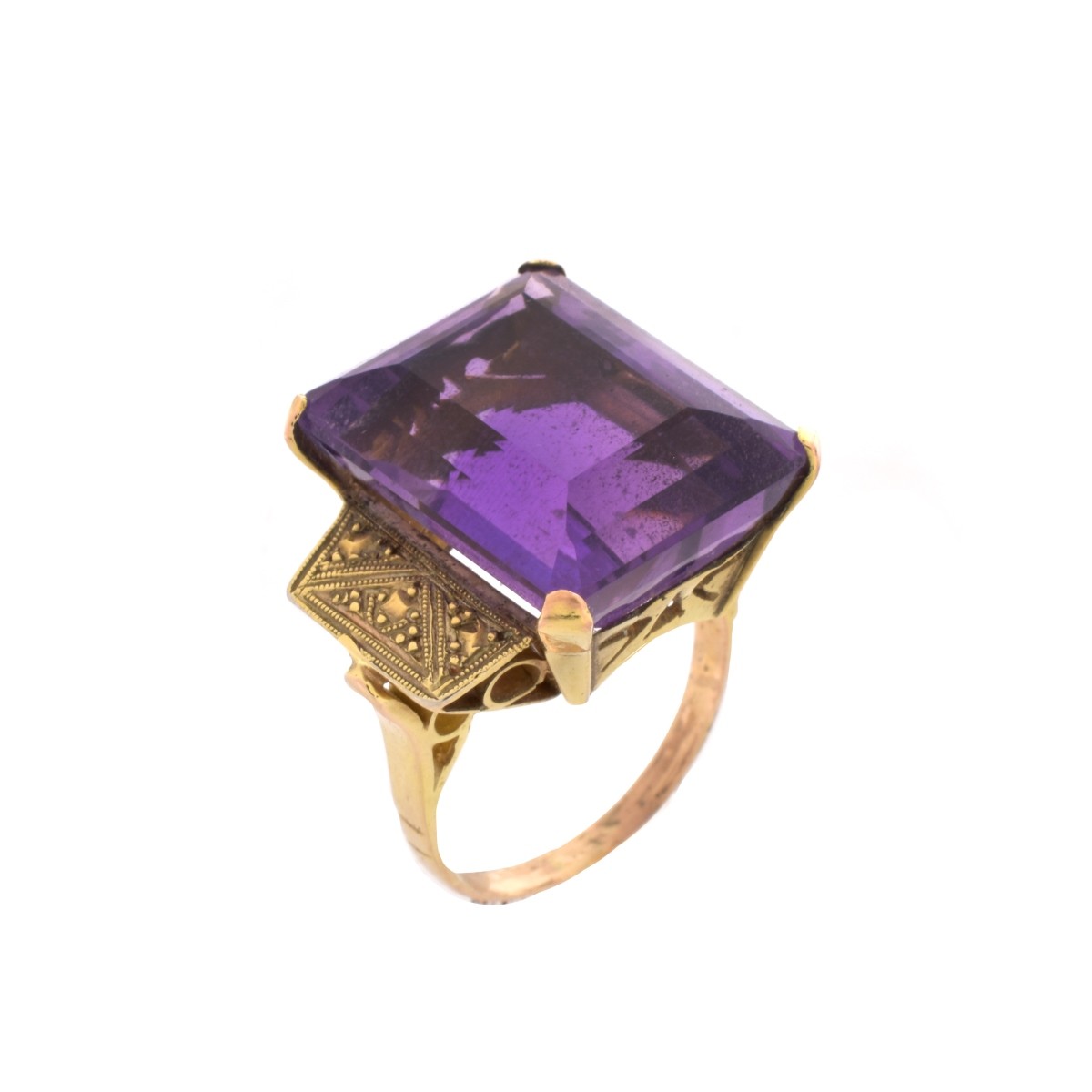 Vintage Amethyst and 14K Ring