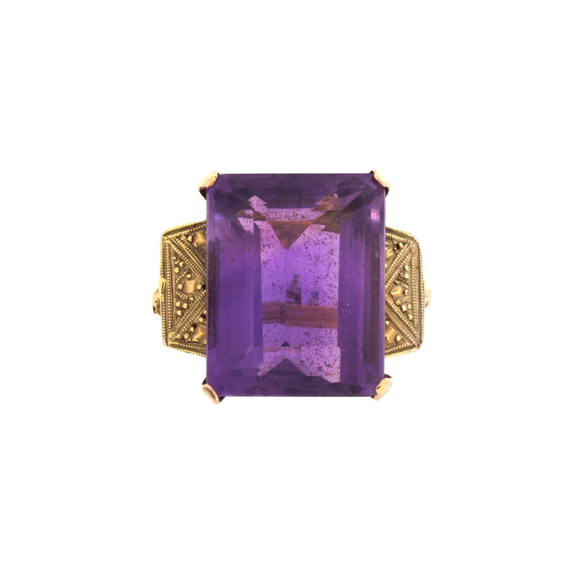 Vintage Amethyst and 14K Ring