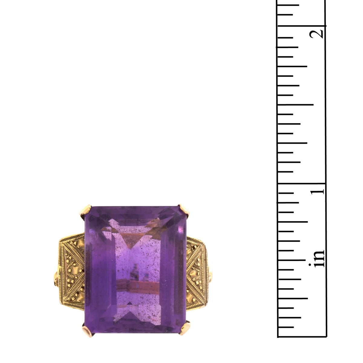 Vintage Amethyst and 14K Ring