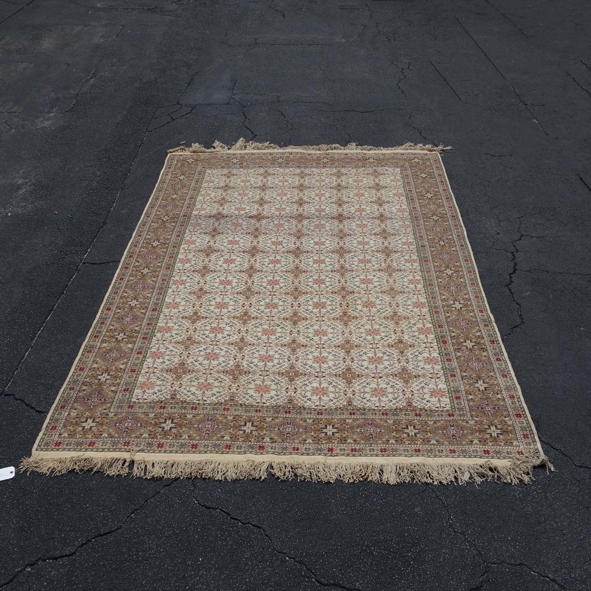 Vintage Persian Kashan Style Rug