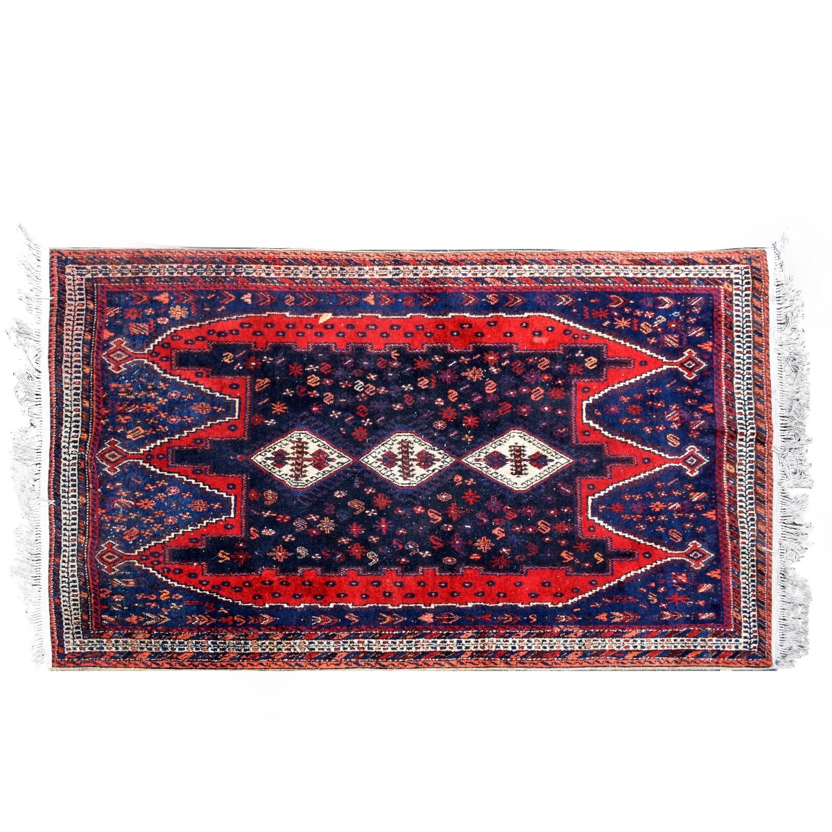 Semi Antique Middle Eastern Tribal Wool Rug