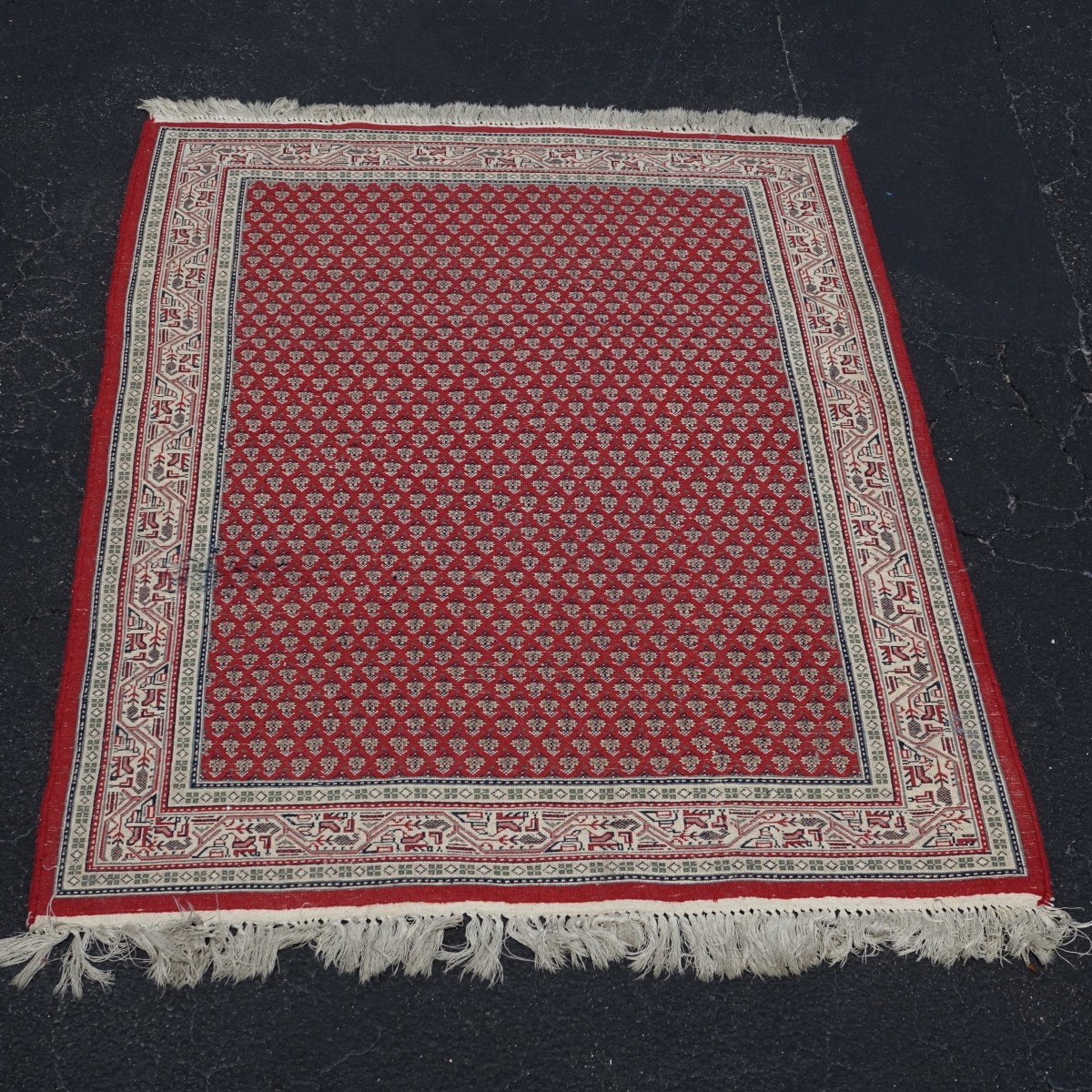 Semi Antique Persian Bokhara Wool Rug