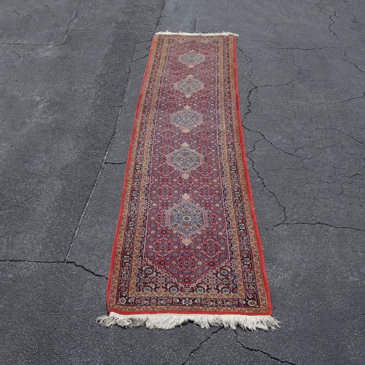 Semi Antique Persian Oriental Wool Runner