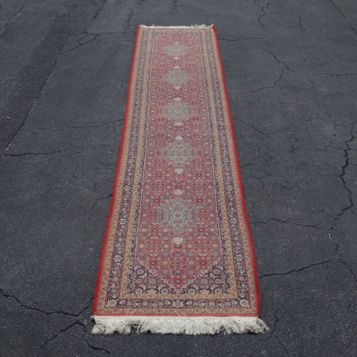 Semi Antique Persian Oriental Wool Runner