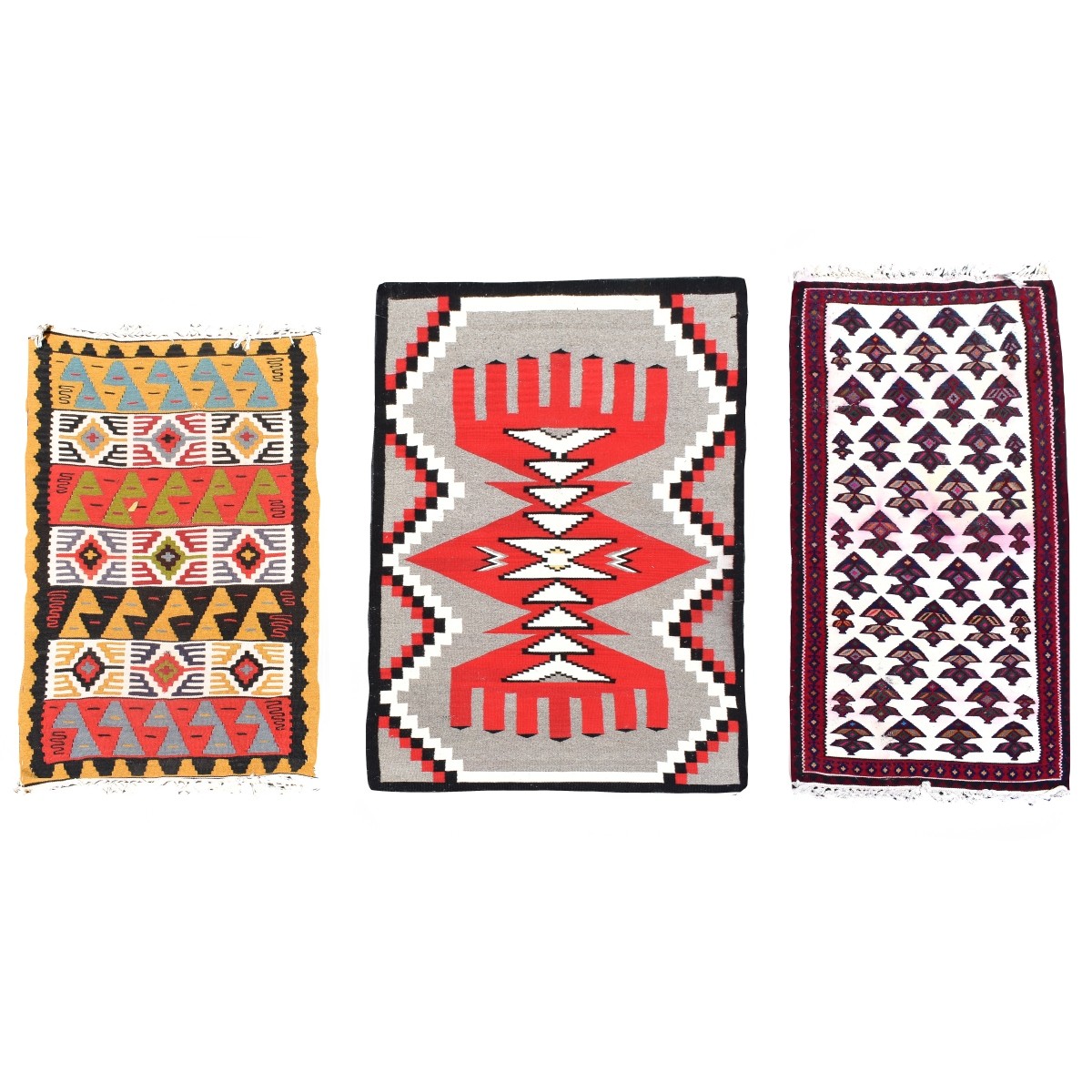 Three (3) Southwestern Possibly Navajo Blankets