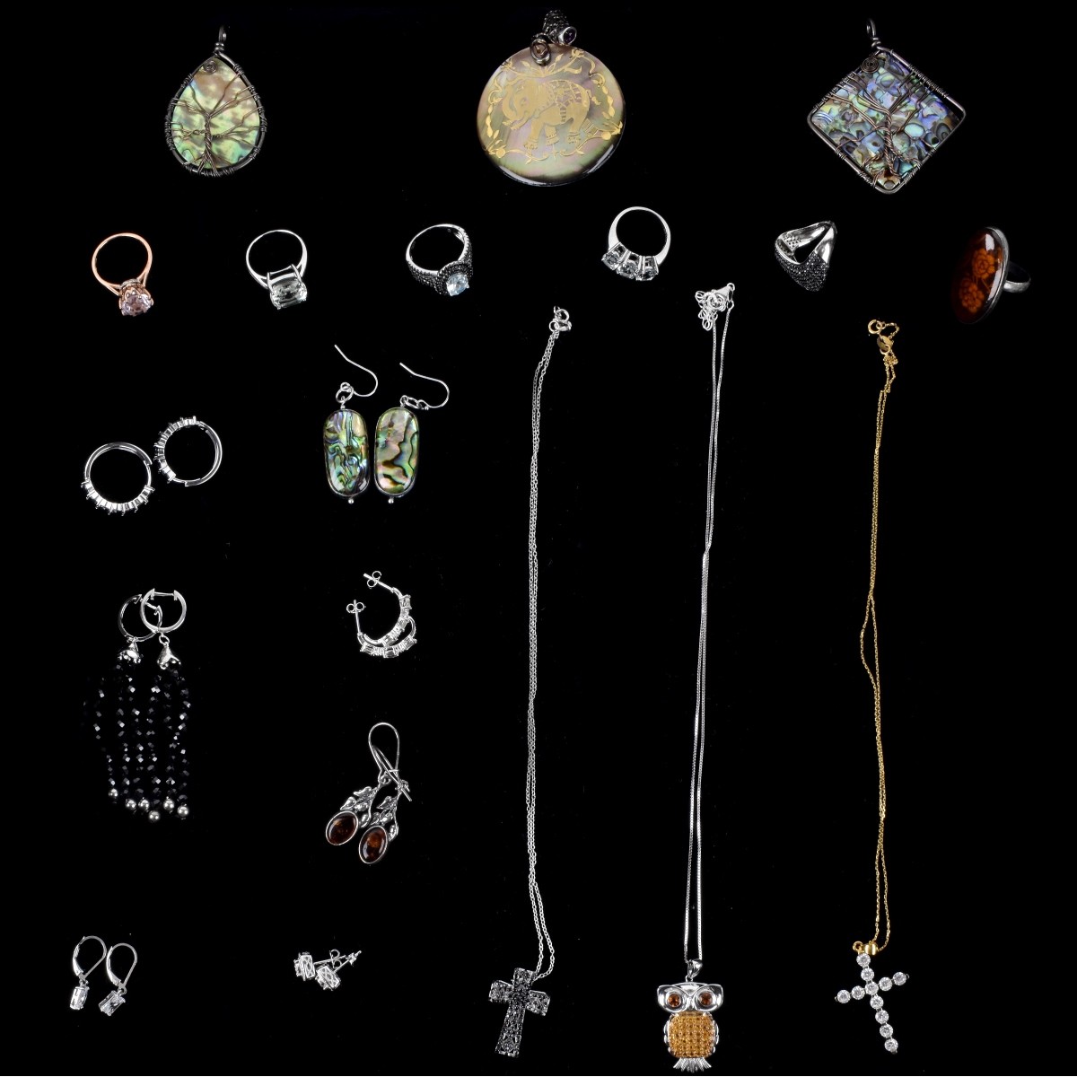 Collection of Sterling and Gemstone Jewelry