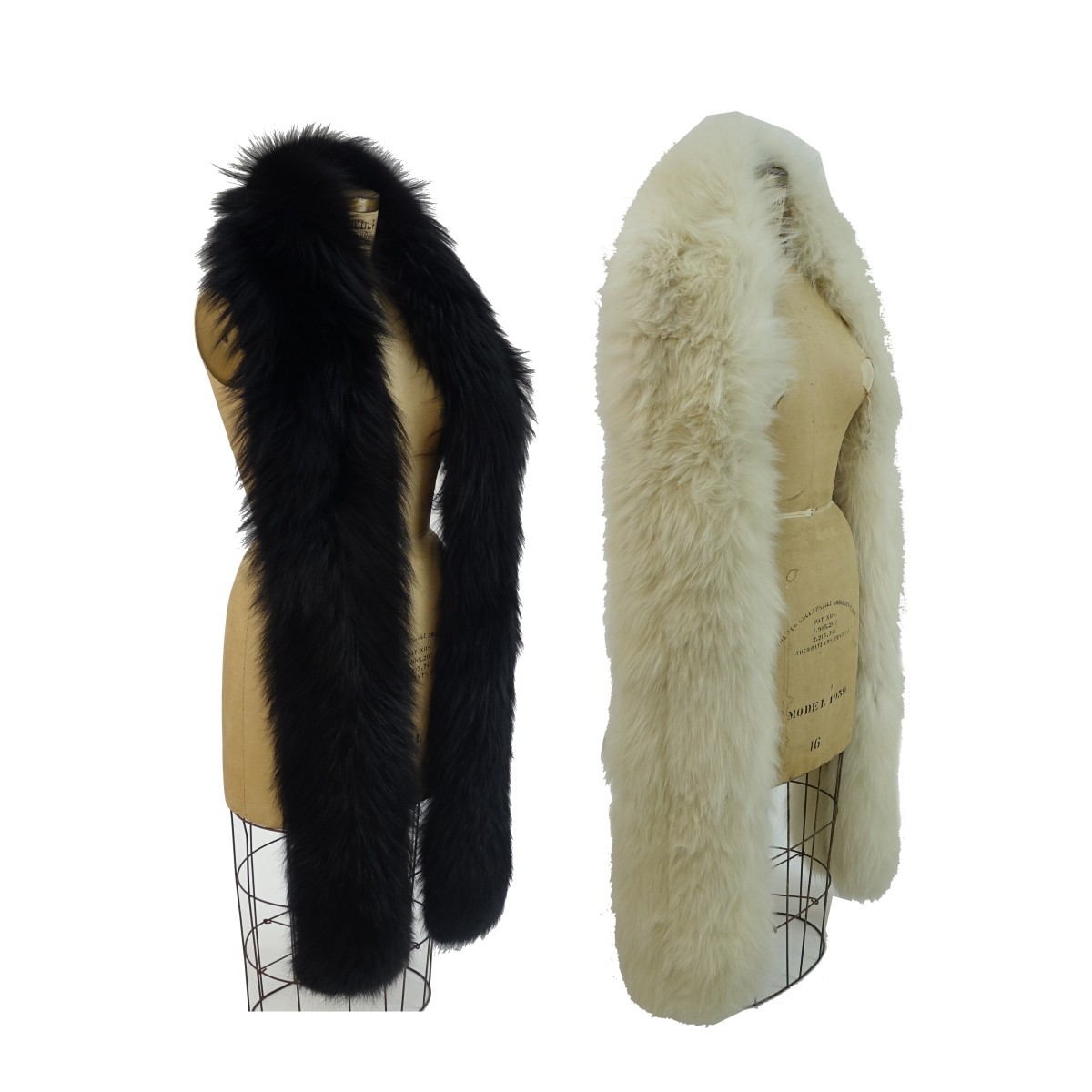 Two Vintage Fox Fur Boas