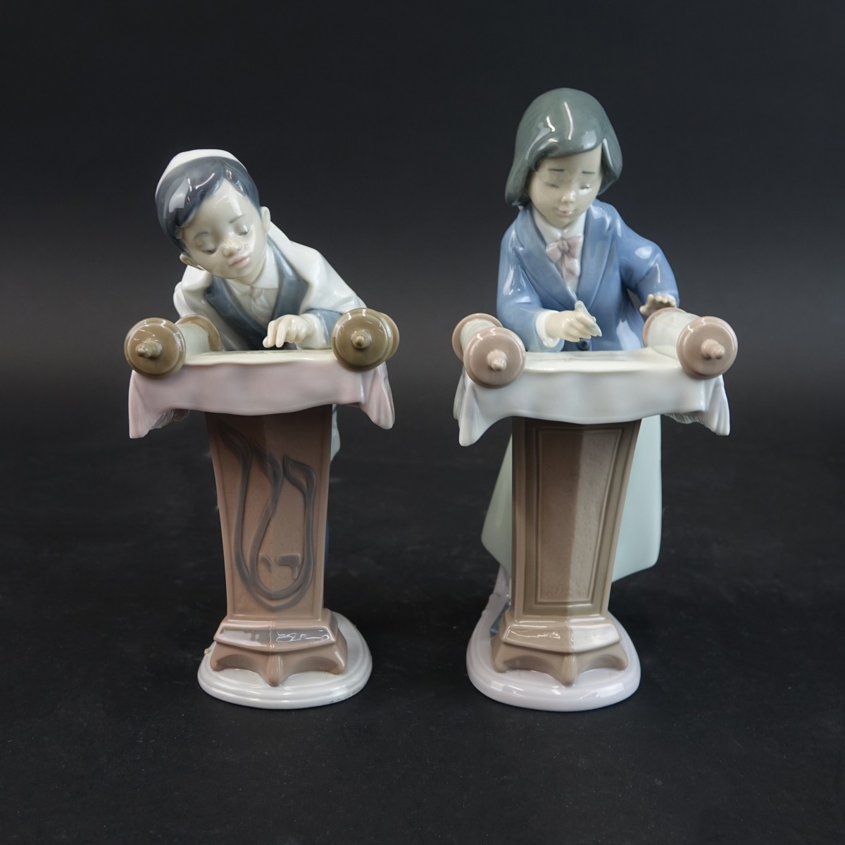 Two (2) Lladro Glazed Porcelain Figurines