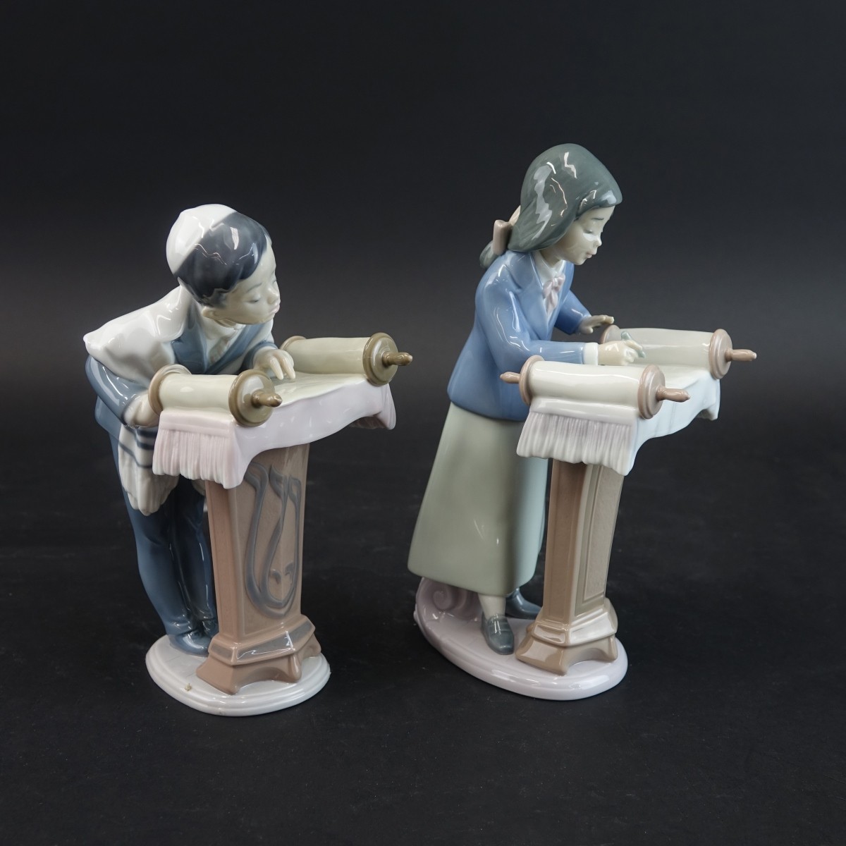 Two (2) Lladro Glazed Porcelain Figurines