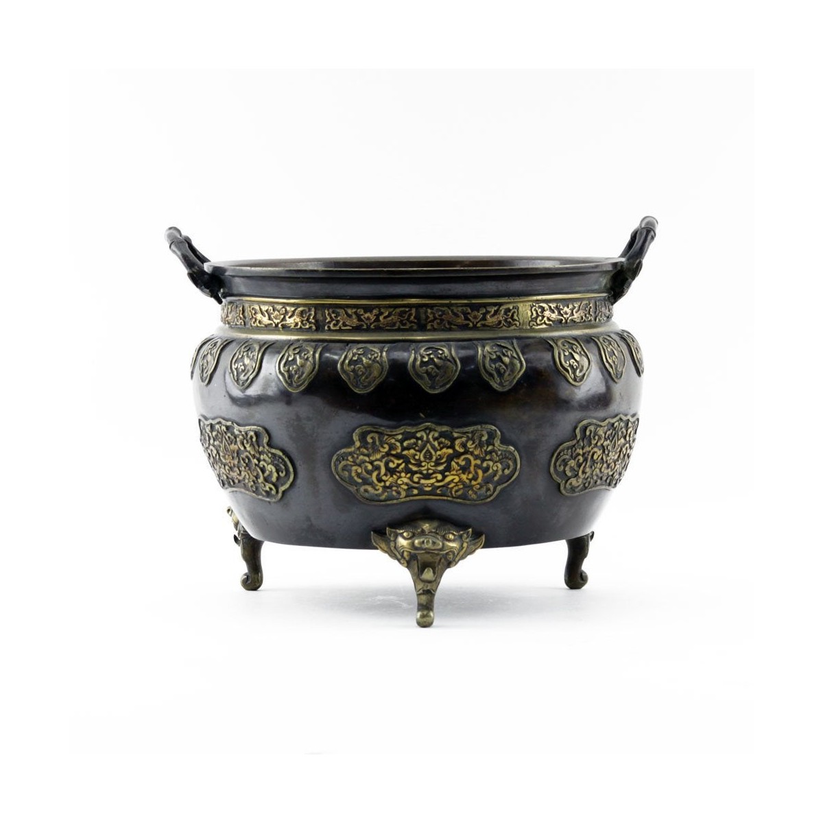 20th C. Oriental Bronze Incense Burner