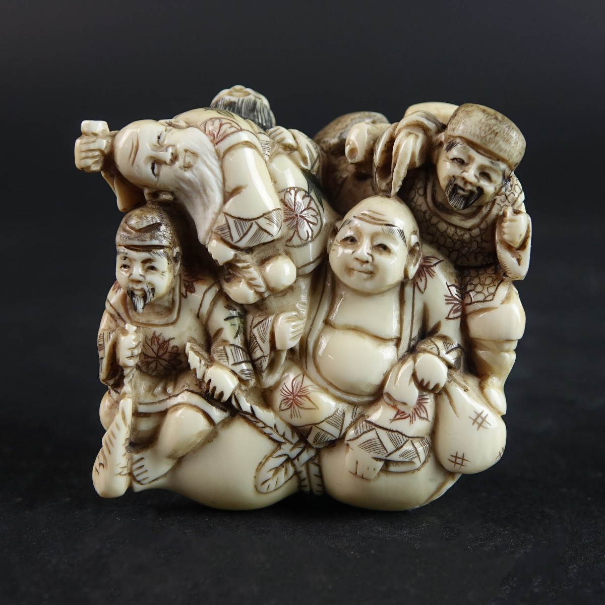 Antique Japanese Polychrome Netsuke