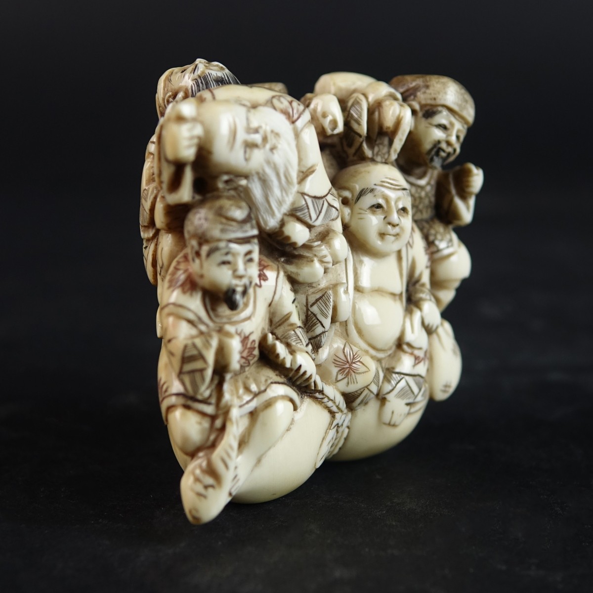 Antique Japanese Polychrome Netsuke