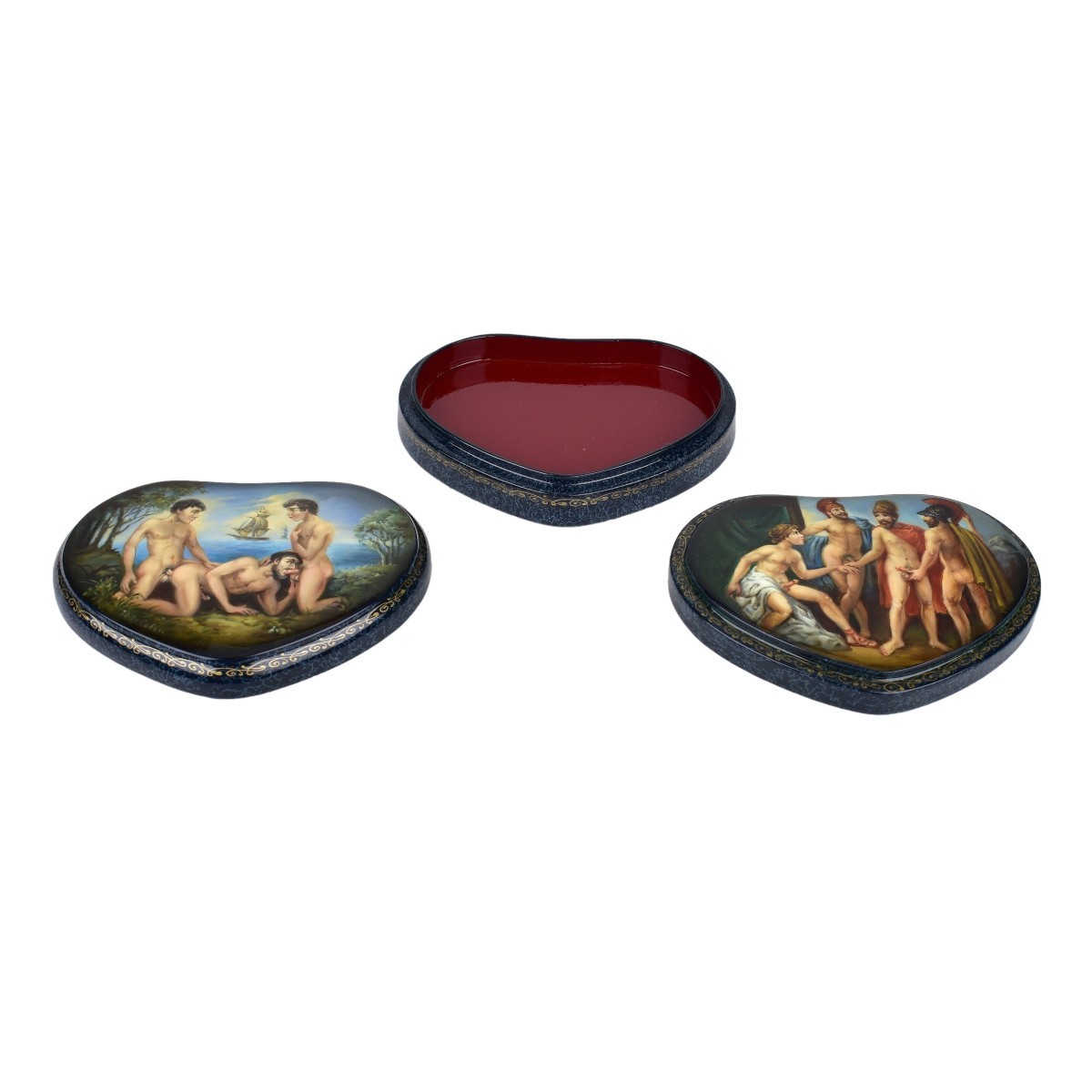 Russian Erotic Lacquer Box