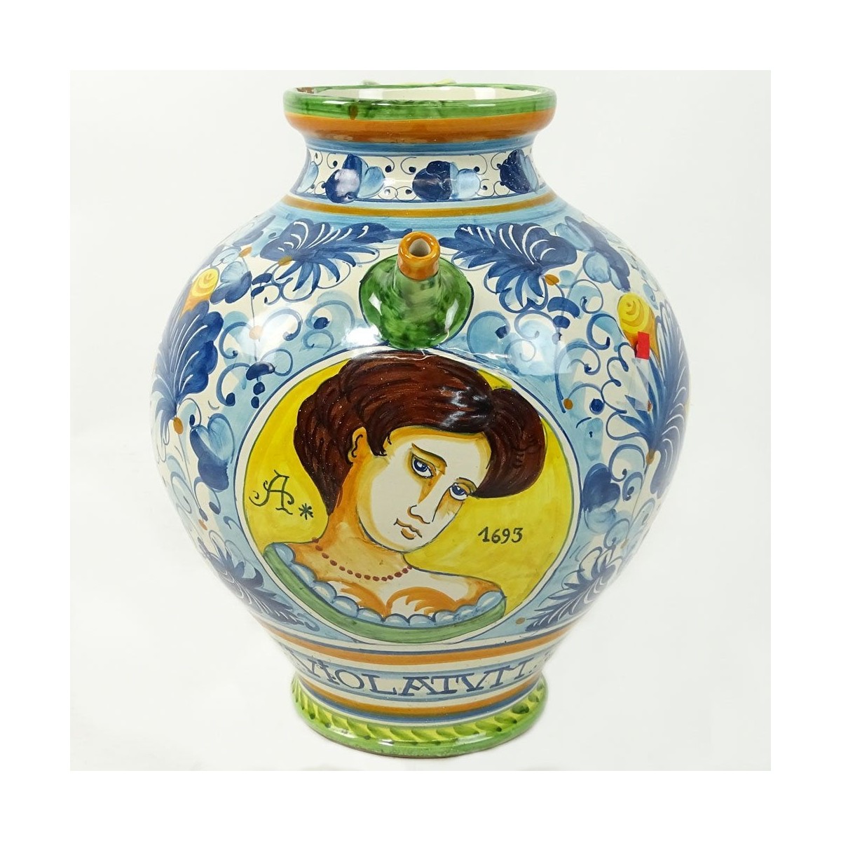 Italian Majolica Pottery Pitcher