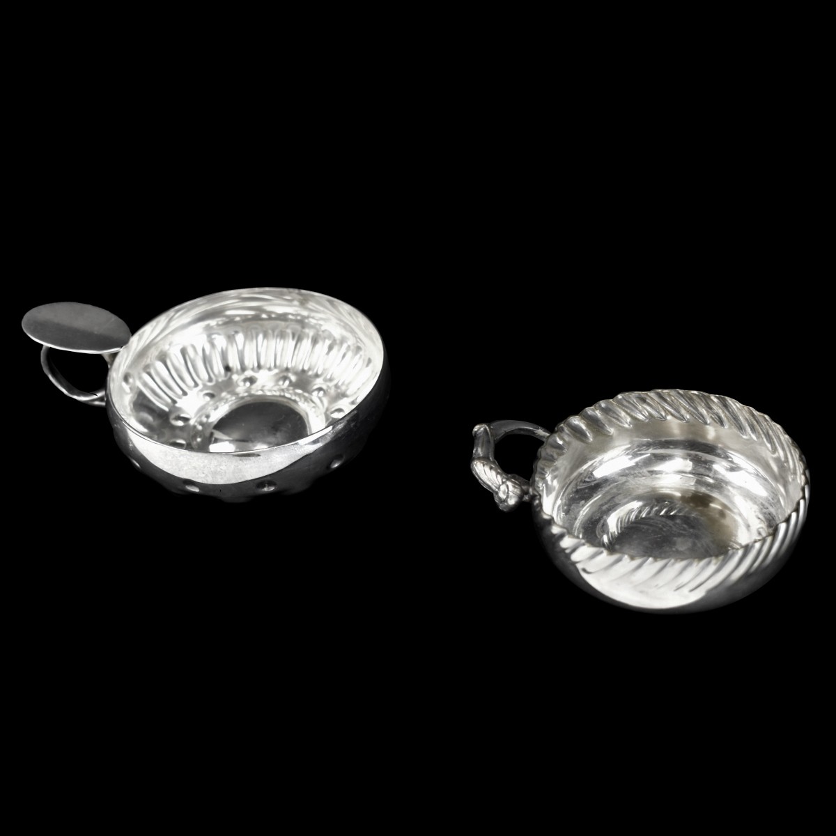 Two Silverplate Sommelier Tastevin