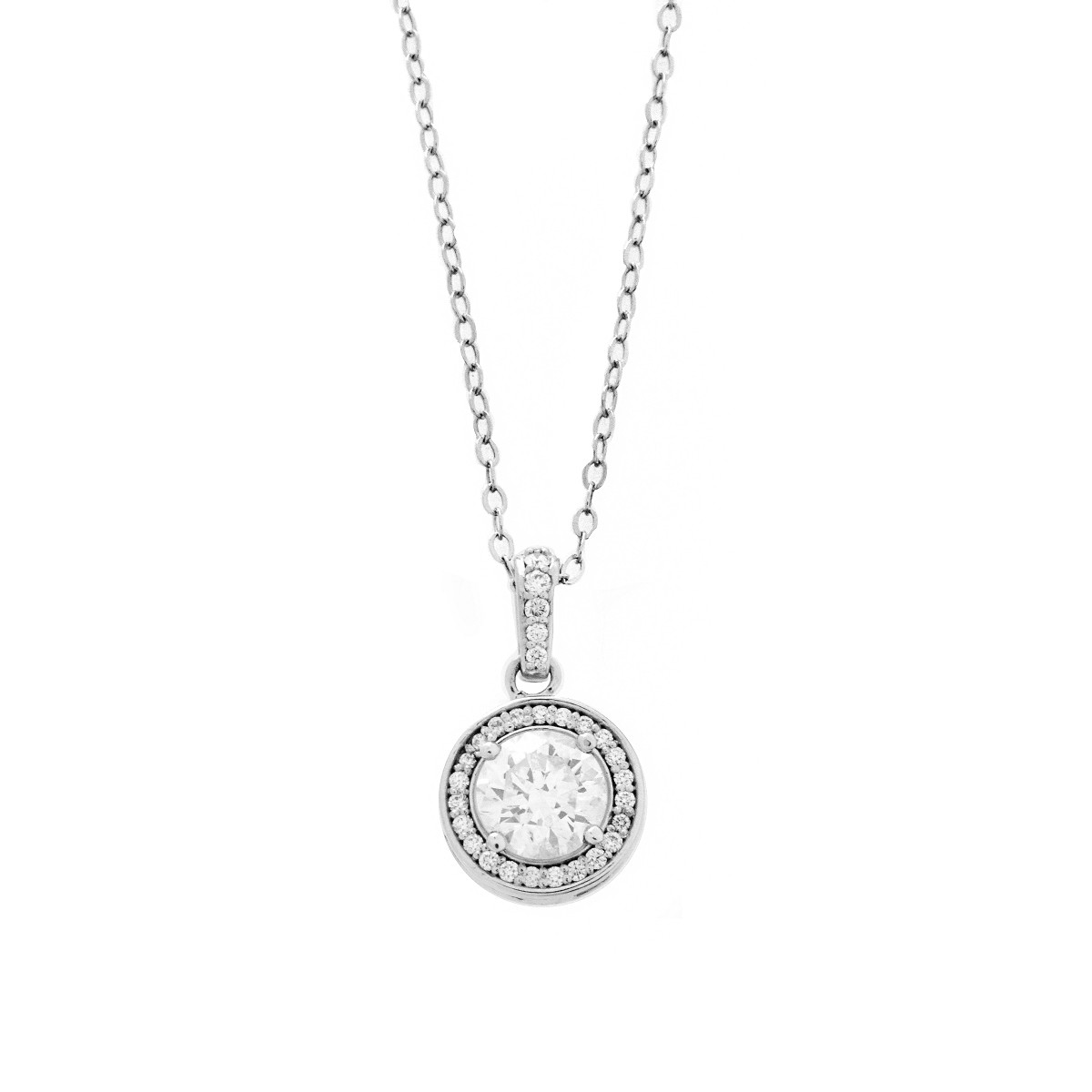 Diamond and 14K Pendant Necklace