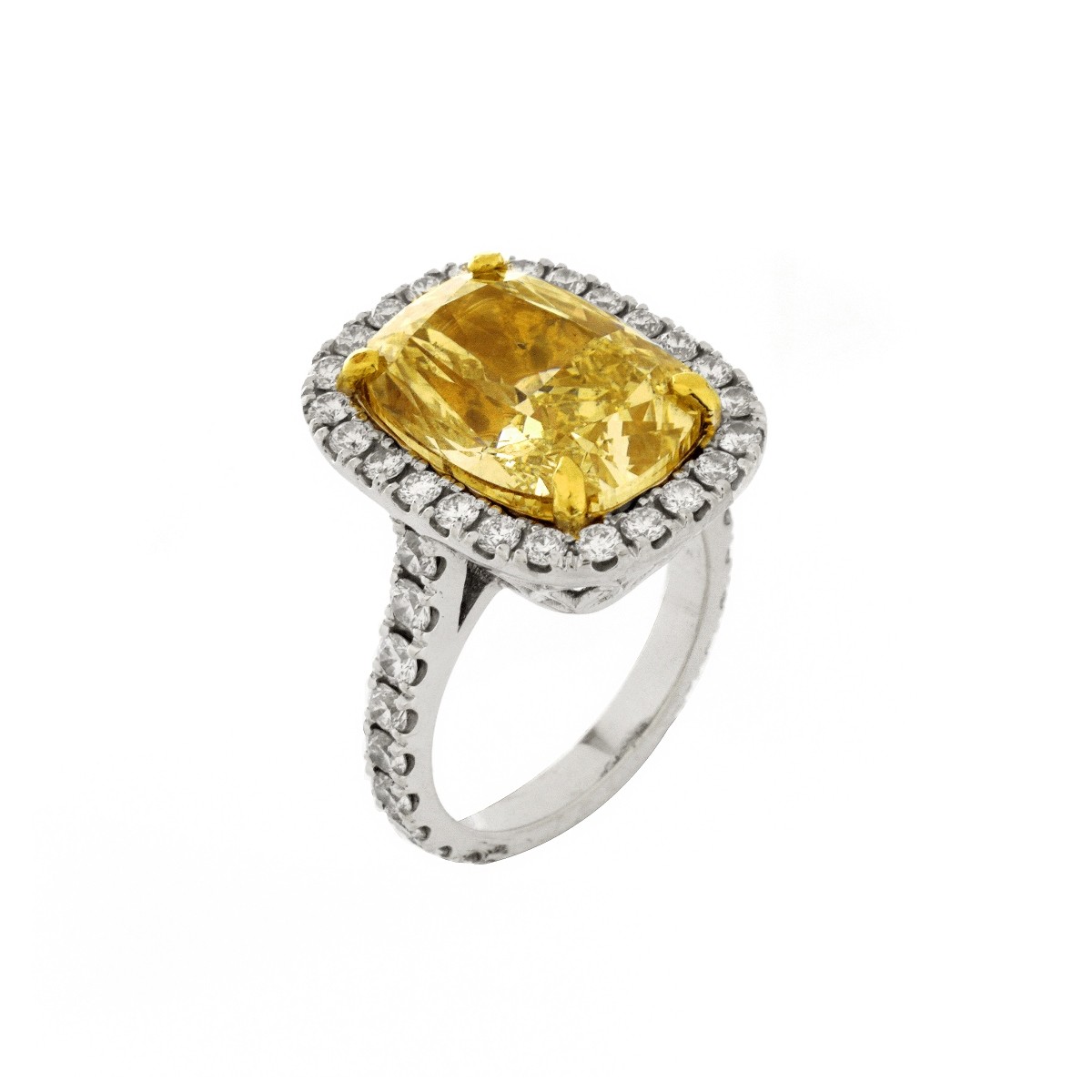 GIA Fancy Yellow Diamond Ring