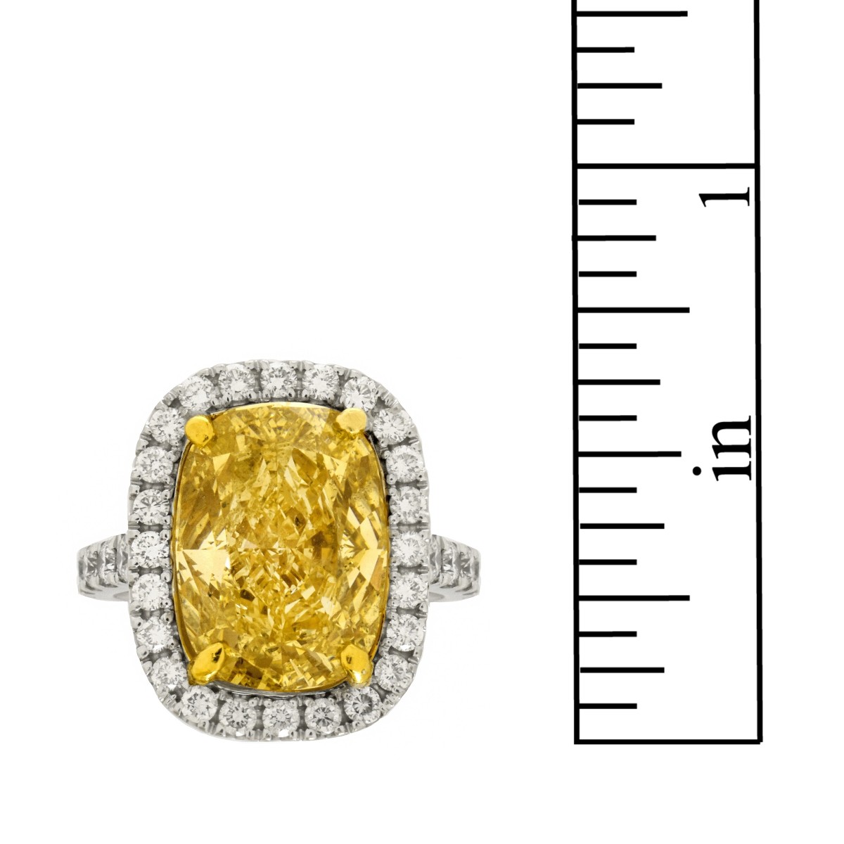 GIA Fancy Yellow Diamond Ring