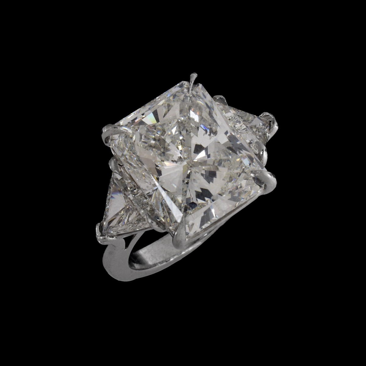 GIA 10.49 Carat Diamond and Platinum Ring