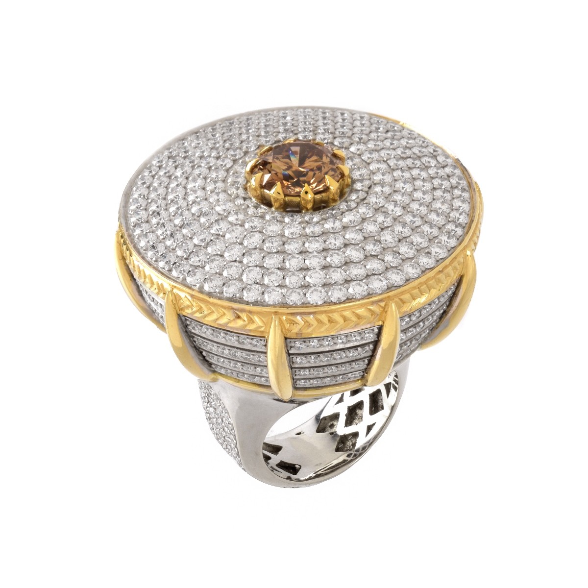 GIA Fancy Color Diamond Cocktail Ring