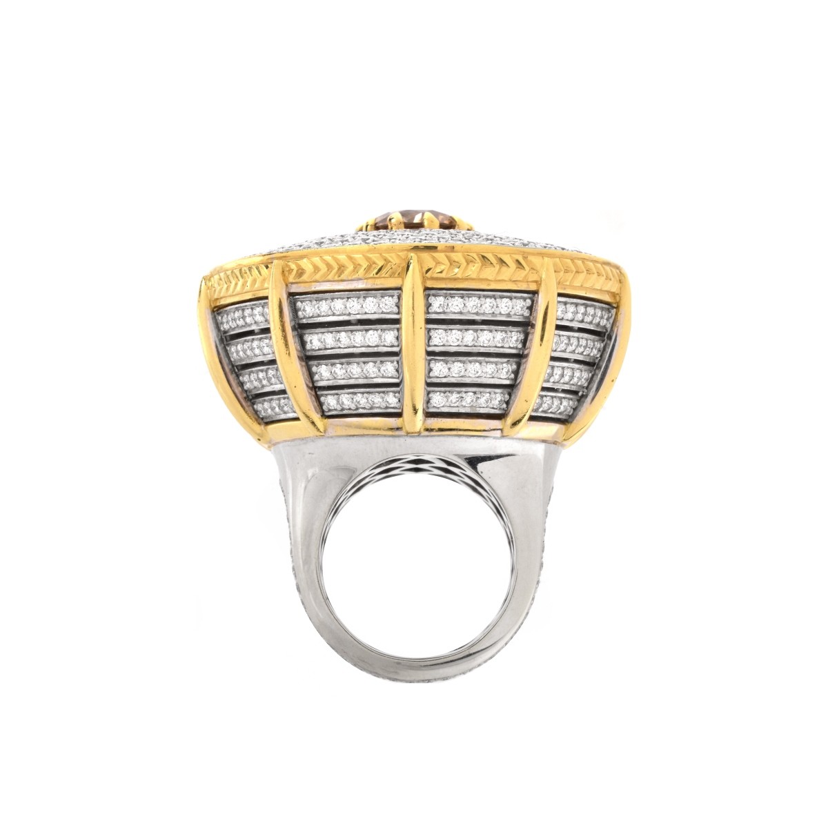 GIA Fancy Color Diamond Cocktail Ring