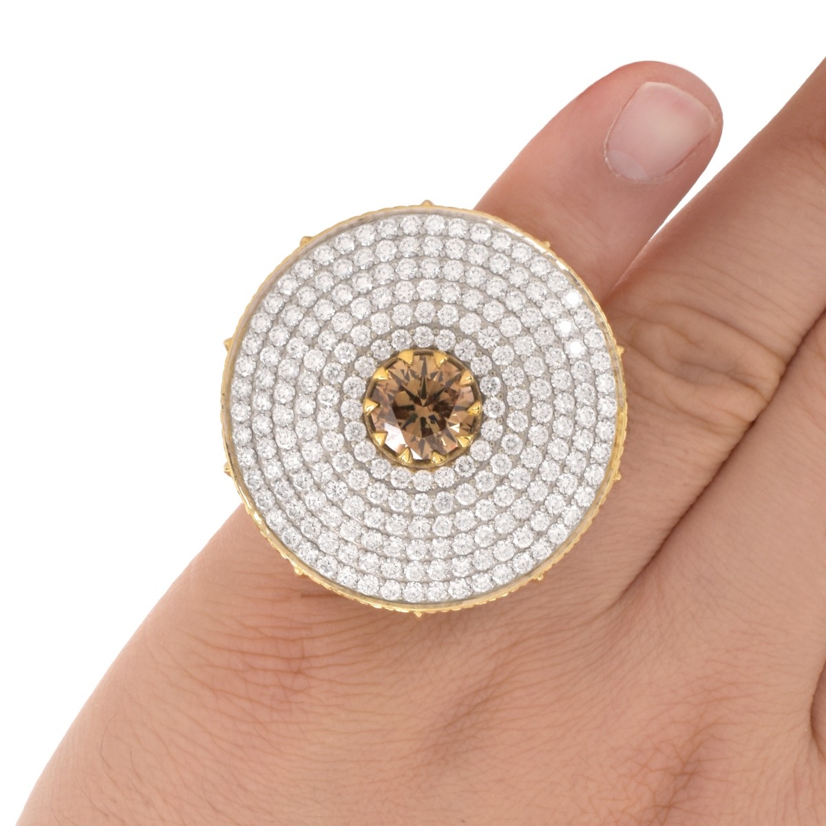GIA Fancy Color Diamond Cocktail Ring