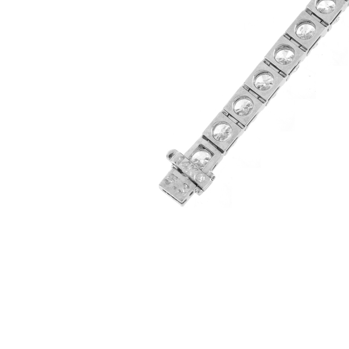Diamond and 14K Tennis Bracelet