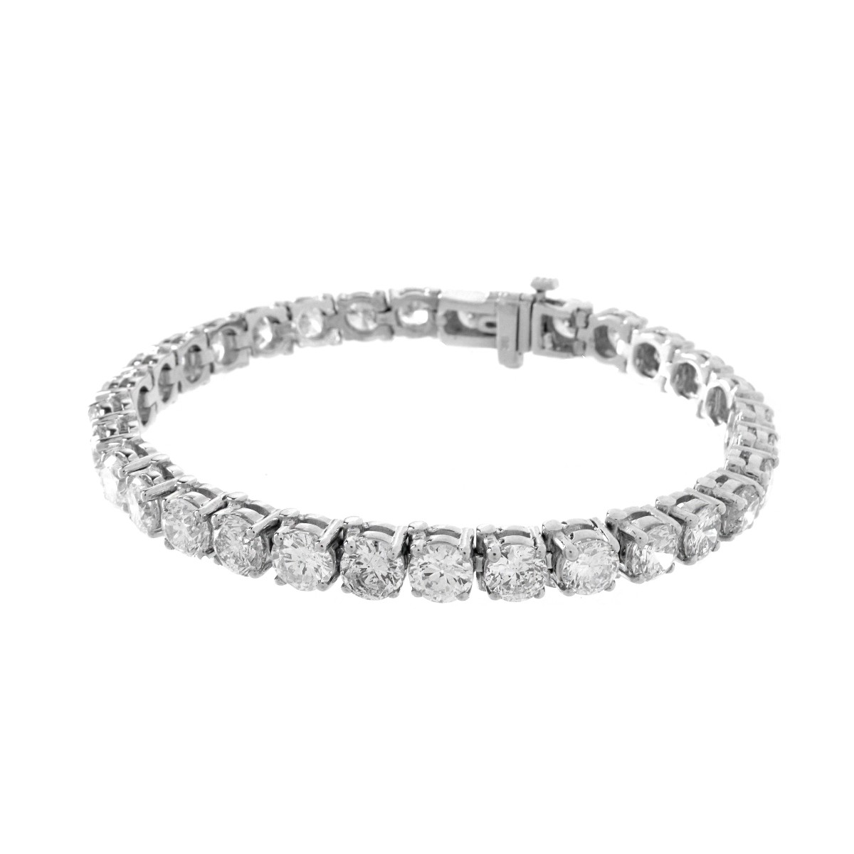 Diamond and 18K Tennis Bracelet