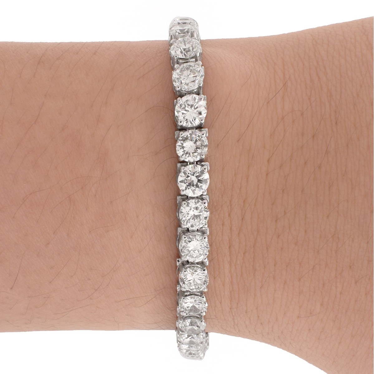 Diamond and 18K Tennis Bracelet