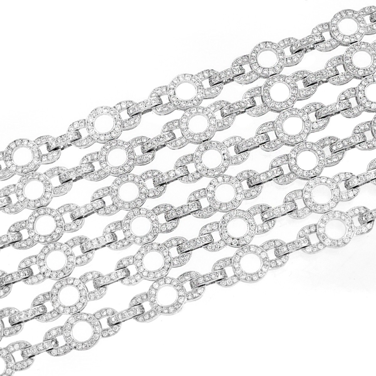 Diamond and 18K Wide Bracelet