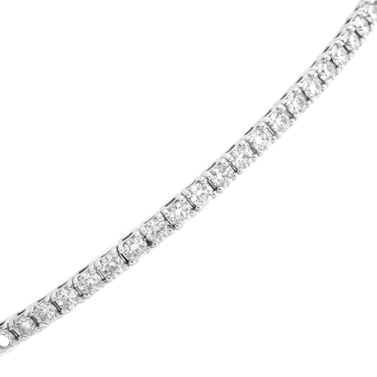 .90 Carat Diamond and 14K Bangle Bracelet