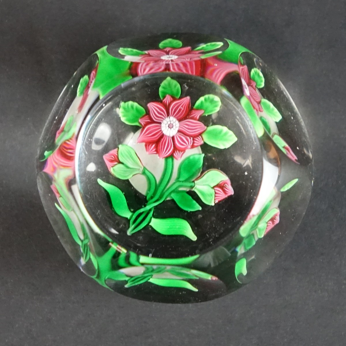 Antique Baccarat Faceted Paperweight