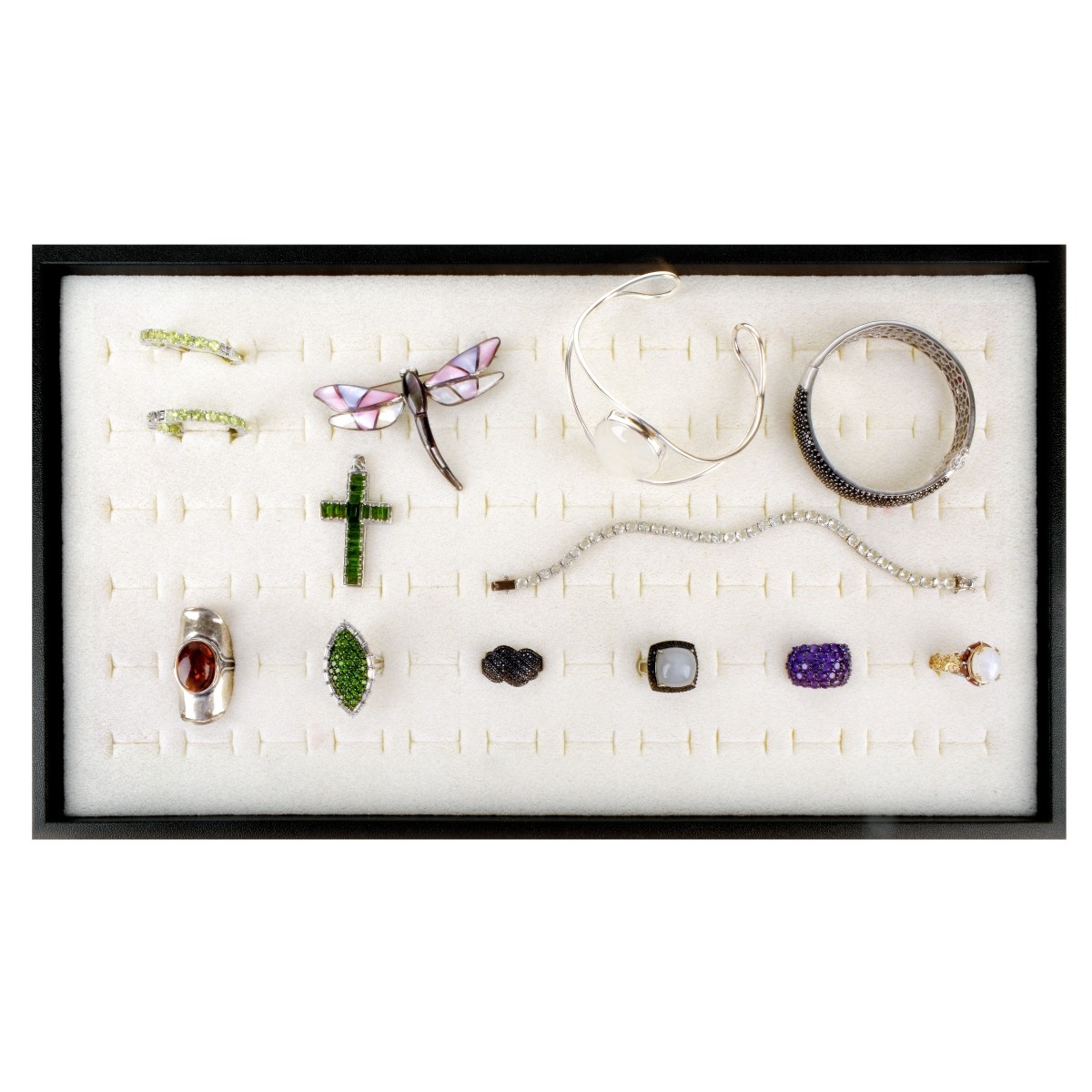 Collection of Silver and Gemstone Jewelry