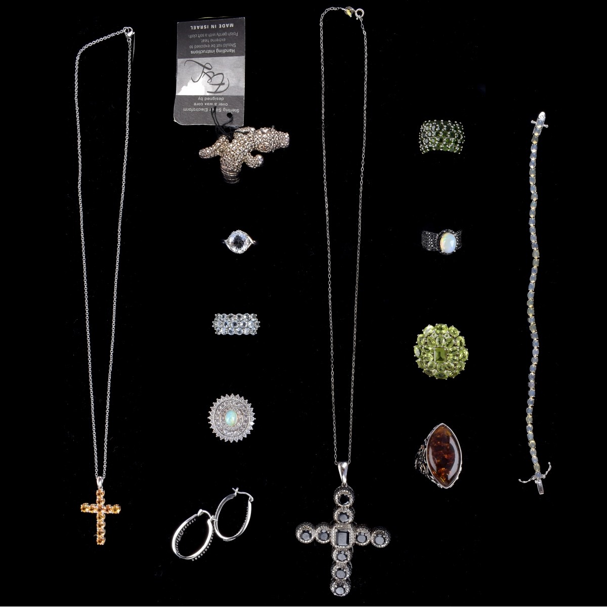 Collection of Silver and Gemstone Jewelry