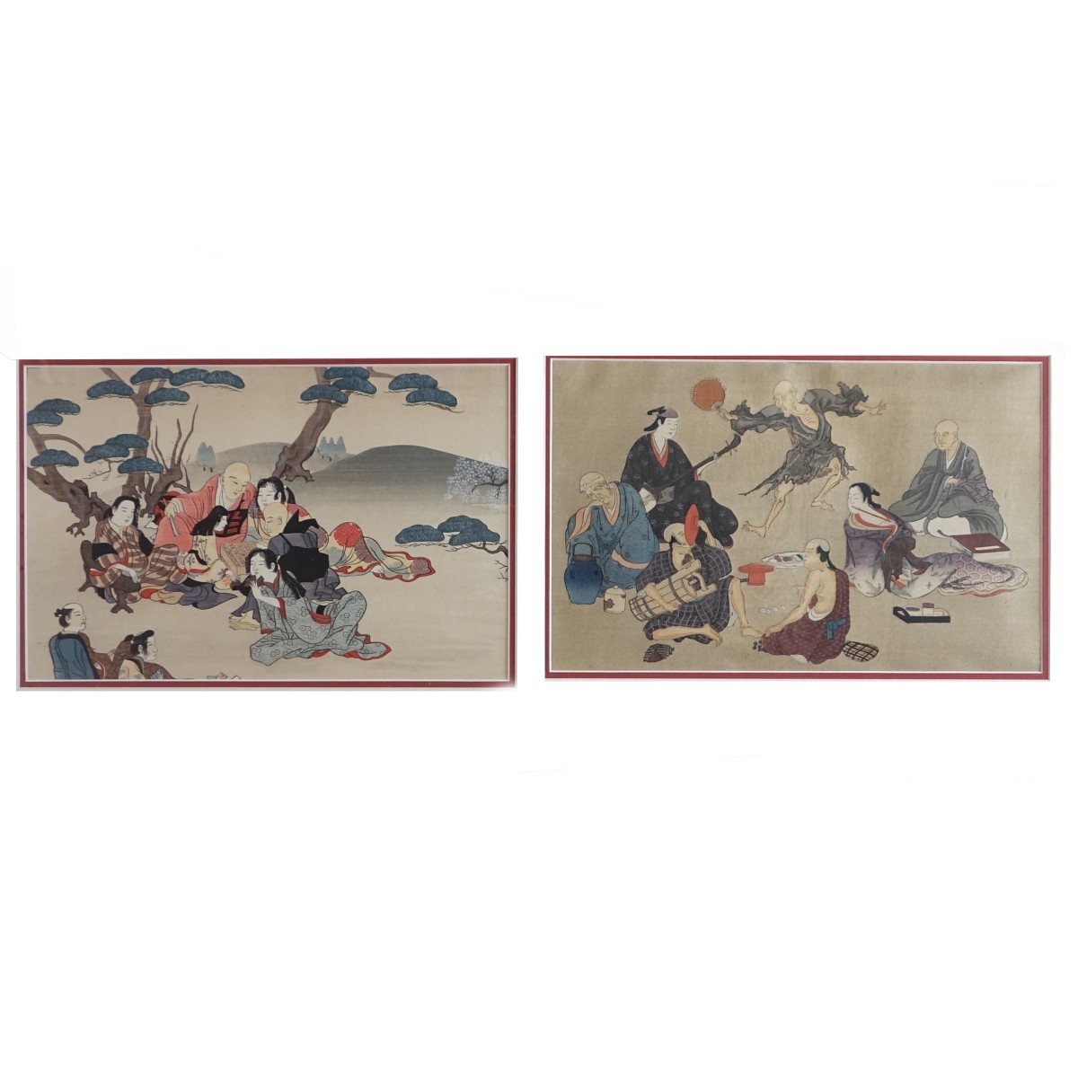 Two (2) Antique Japanese Color Woodblock Prints