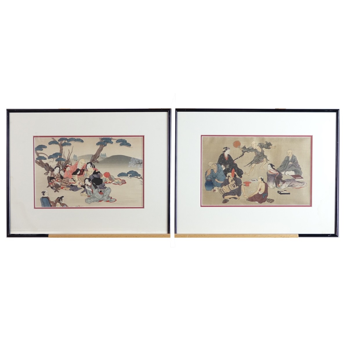 Two (2) Antique Japanese Color Woodblock Prints