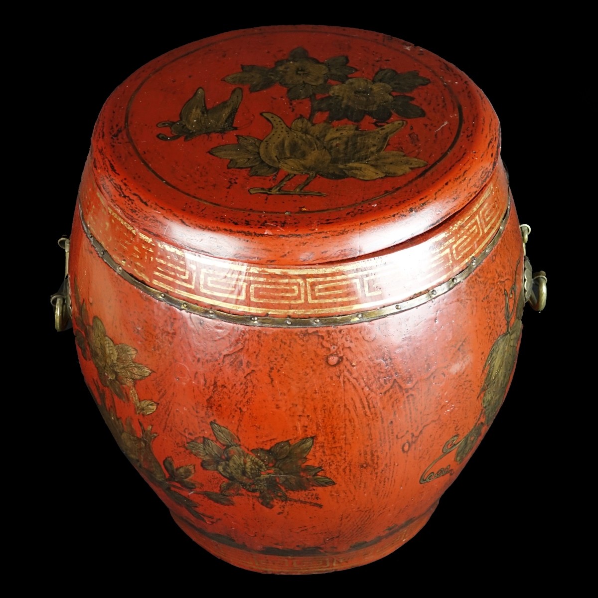 Antique Chinese Covered Rice Container