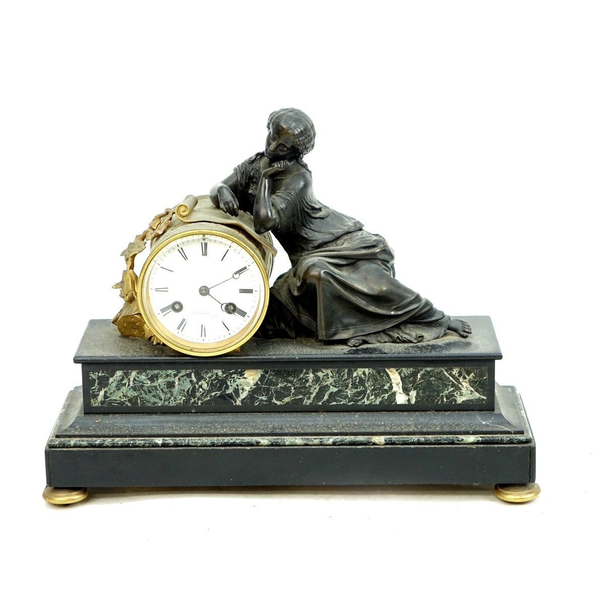 19th C. French Loyer Mantle Clock