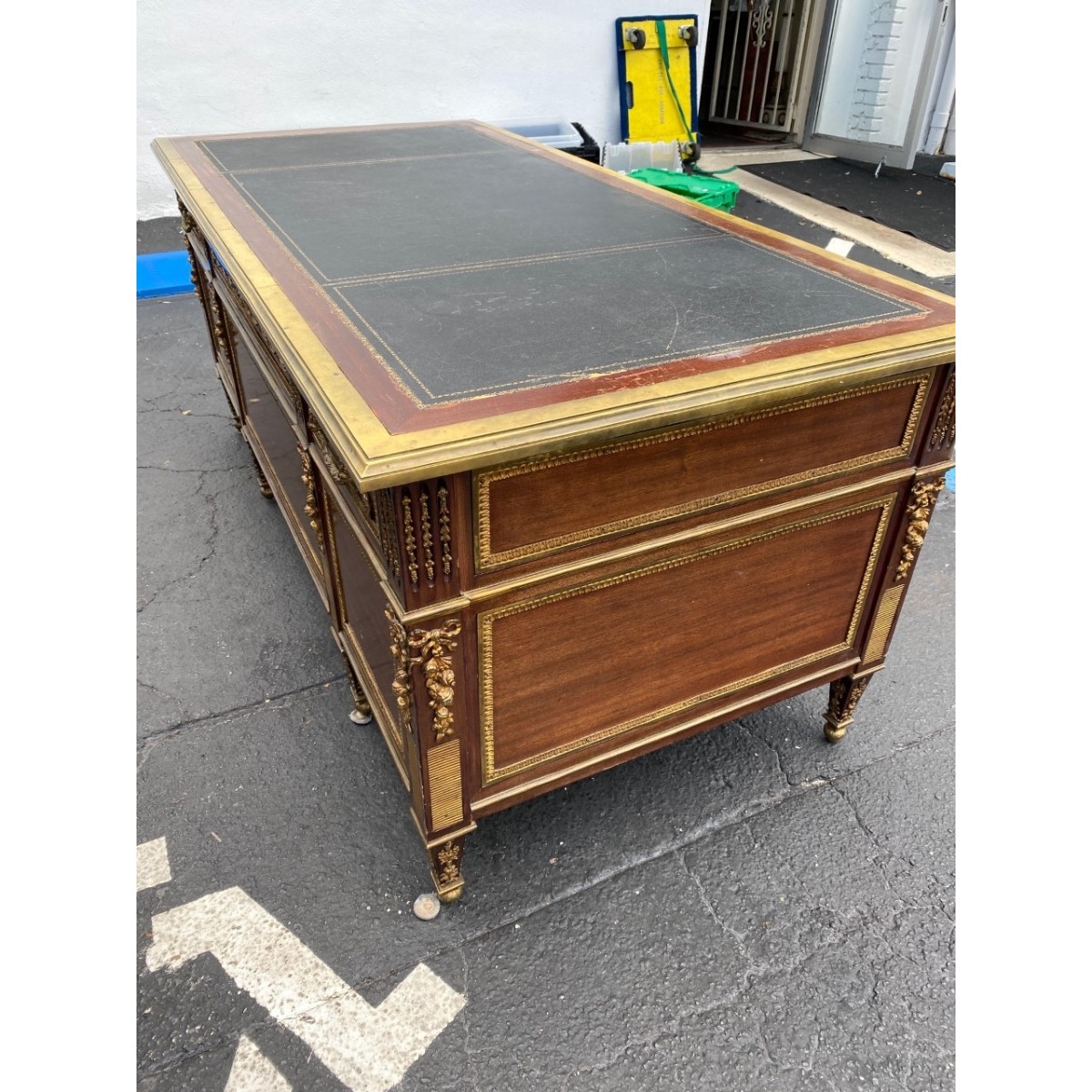 Louis XVI Style Bronze Mounted Desk