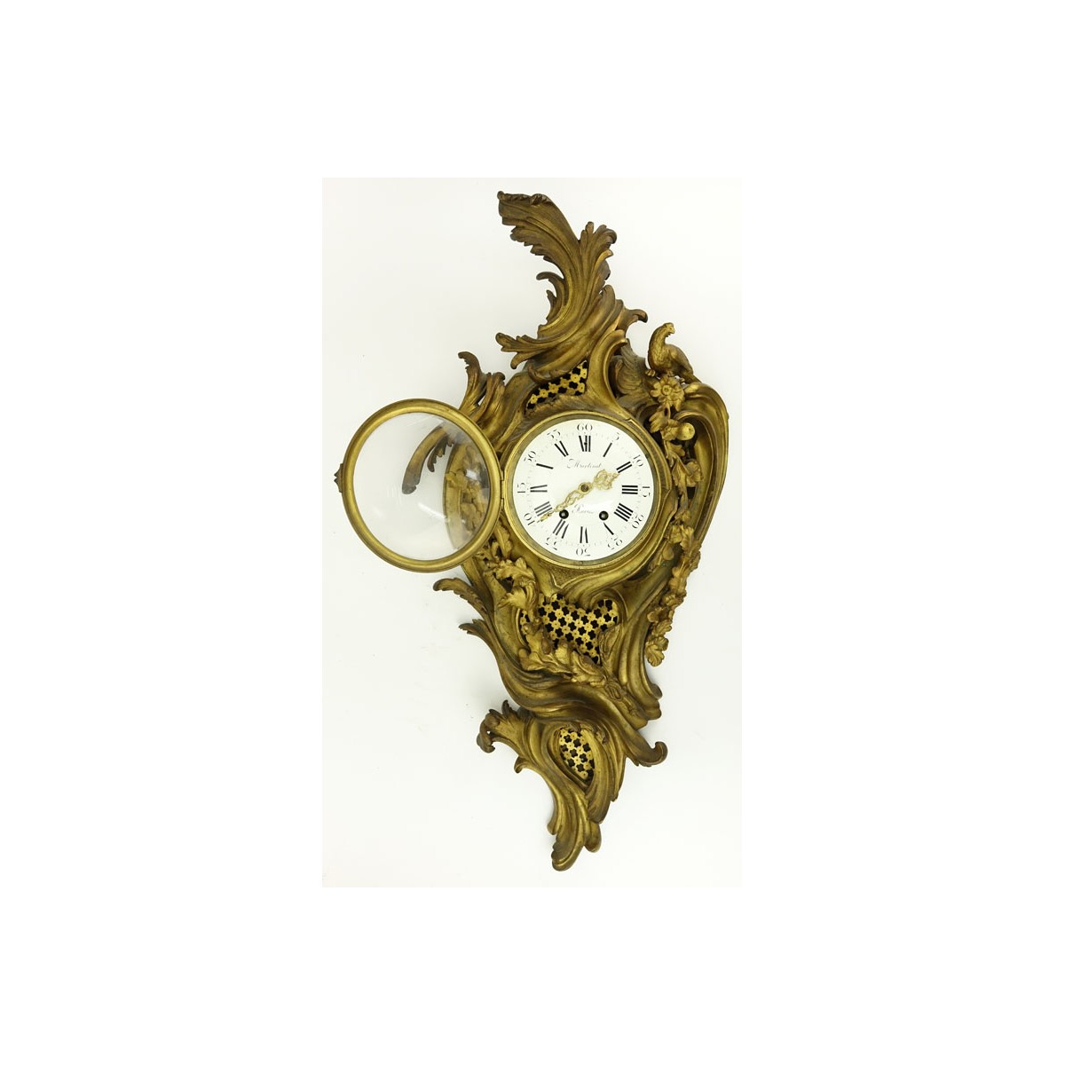 Antique Bronze Cartel Clock