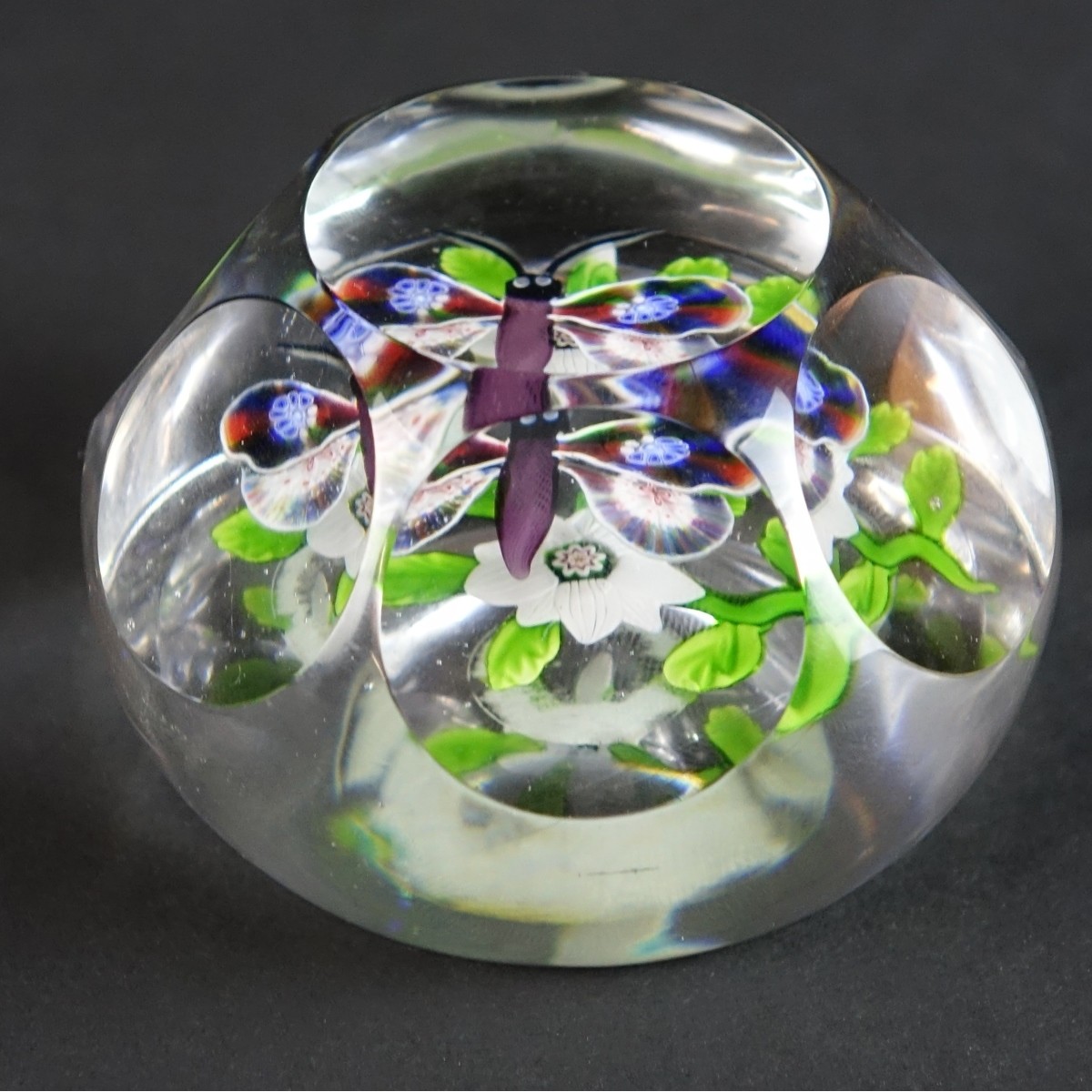 Antique Baccarat Faceted Paperweight