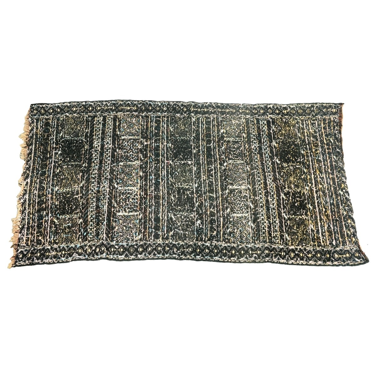 Antique Soumak Persian Tribal Style Wool Rug