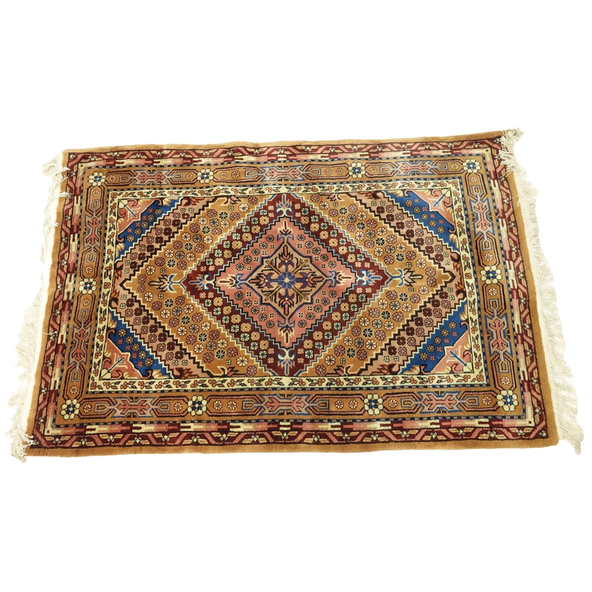 Semi Antique Middle Eastern Tribal Style Wool Rug