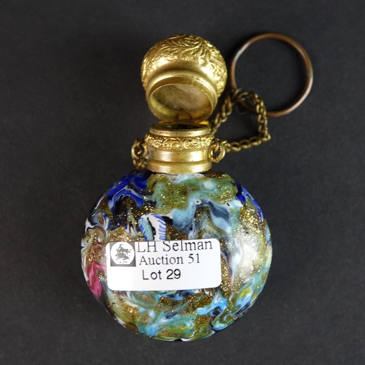 Antique Venetian Art Glass Scent Bottle