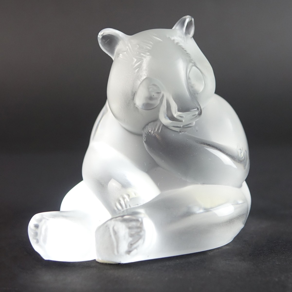 Lalique "Panda" Crystal Figurine